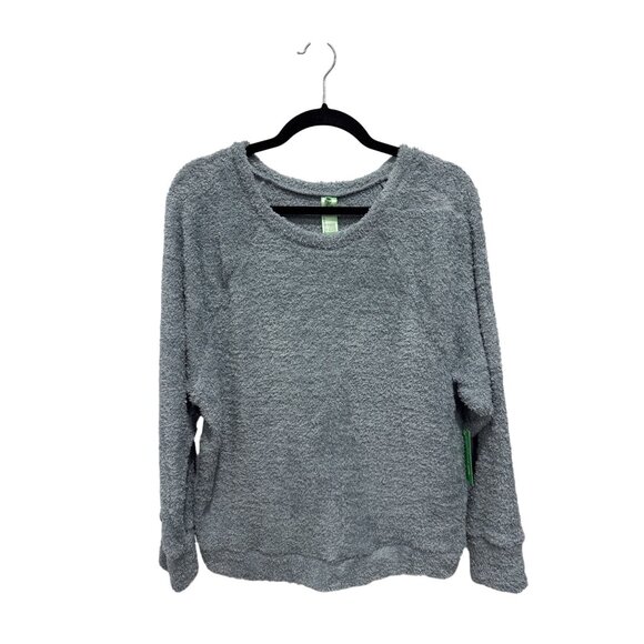 Honeydew Intimates Blue Fuzzy Long Sleeve Pullover Sweater Soft Cozy Lounge SMAL - Picture 2 of 6